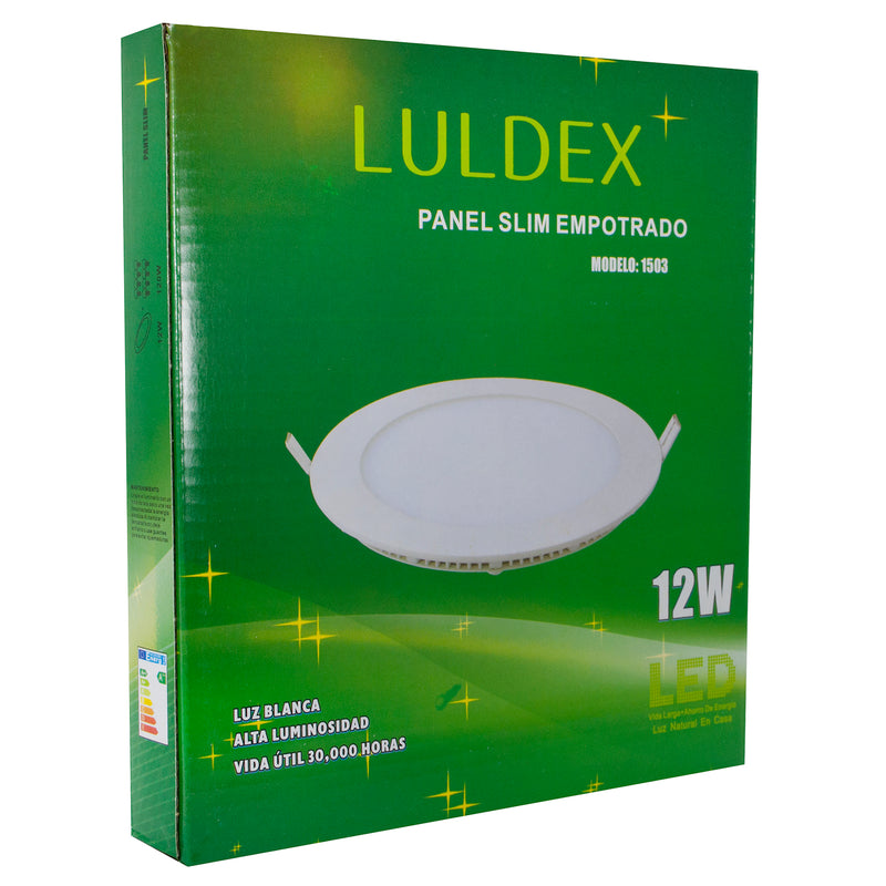 EMPOTRADO LULDEX LED 12 WATTS REDONDO  SLIM