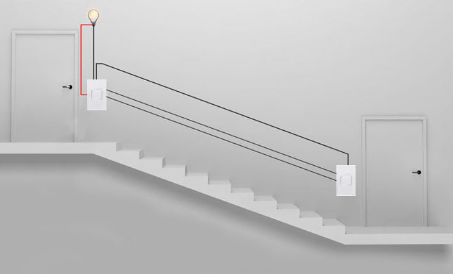  instalar un foco con apagador de escalera 