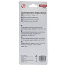 Cinta Pinmarkt doble cara 2 piezas 18 mm 3 mts. - La nueva eléctrica