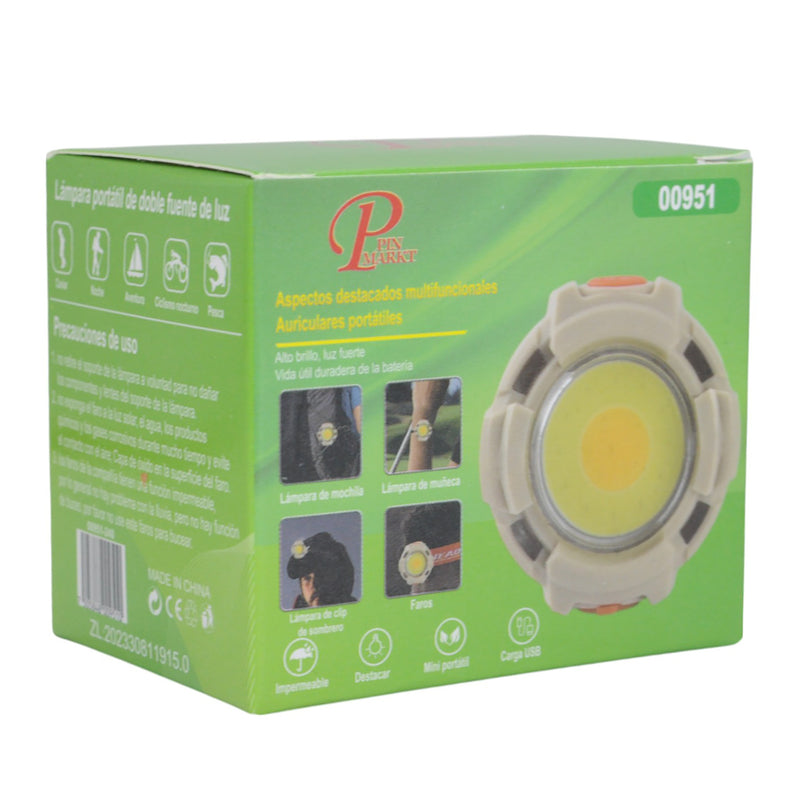 Linterna Pinmark recargable multifuncionales redonda - La nueva eléctrica