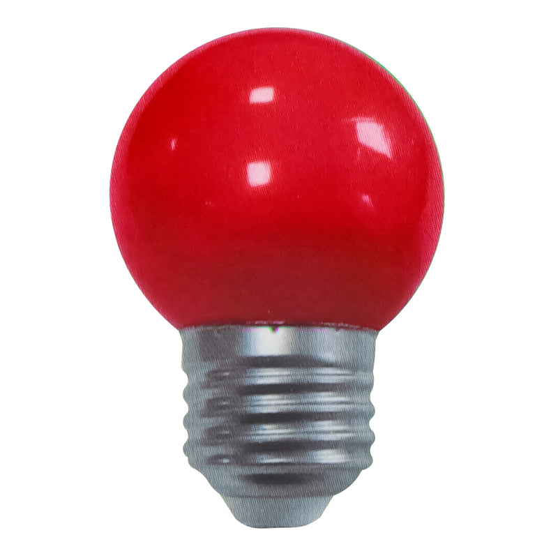 Foco Pinmarkt LED 5W bola rojo - La nueva eléctrica