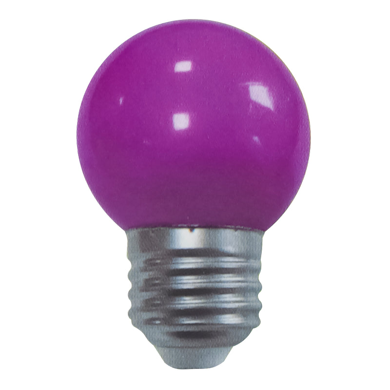 Foco Pinmarkt LED 5W bola morado - La nueva eléctrica