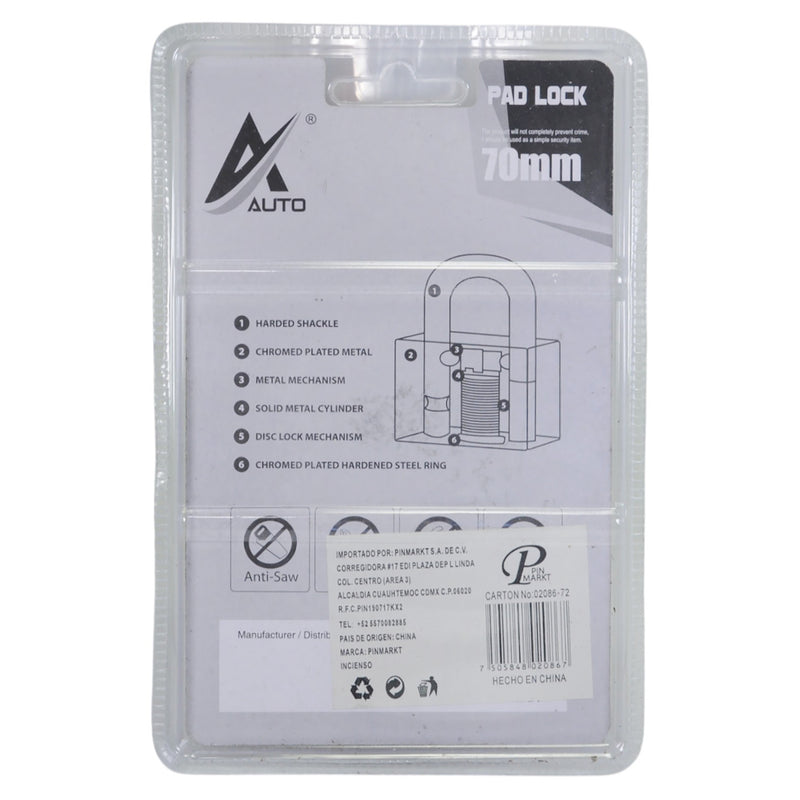 Candado Pinmarkt de cortina 70mm - La nueva eléctrica