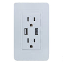 Placa Pinmarkt Capri contacto duplex + 2 USB - La nueva eléctrica