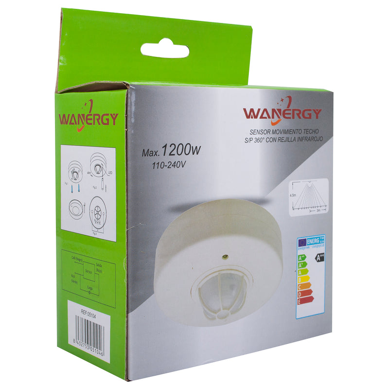 SENSOR DE MOVIMIENTO WANERGY 1200W