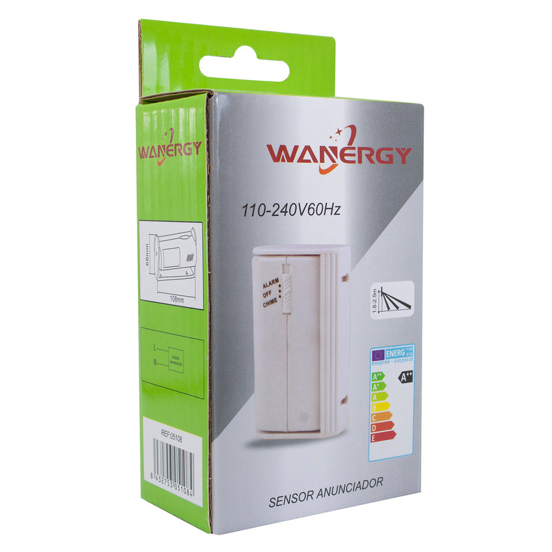 SENSOR DE PRESENCIA WANERGY CHISMOSO A 127V