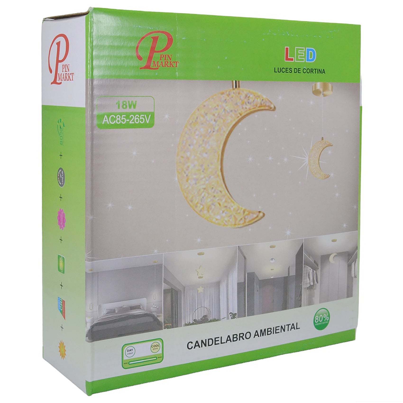 Candil Pinmarkt LED 18W 3 tonos luna - La nueva eléctrica