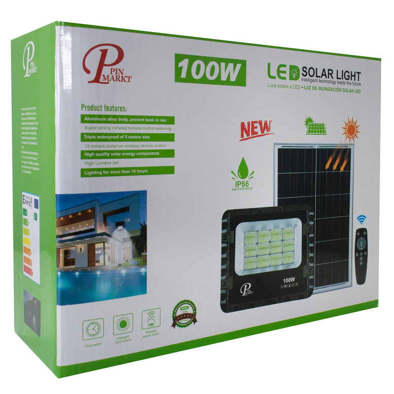 Reflector Pinmarkt solar 100W - La nueva eléctrica