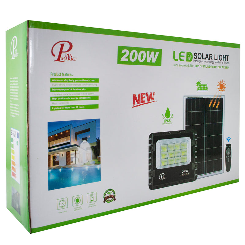 Reflector Pinmarkt solar 200W - La nueva eléctrica