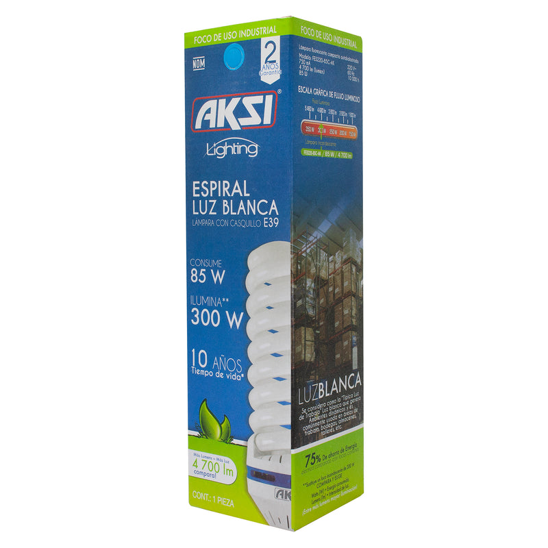 Foco Aksi 85W ahorrador 220V E40 - La nueva eléctrica