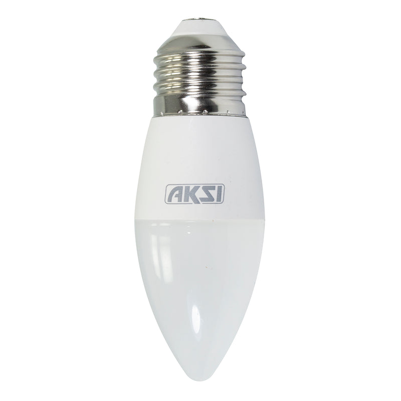 Foco Aksi LED vela 5W luz blanca E27 - La nueva eléctrica