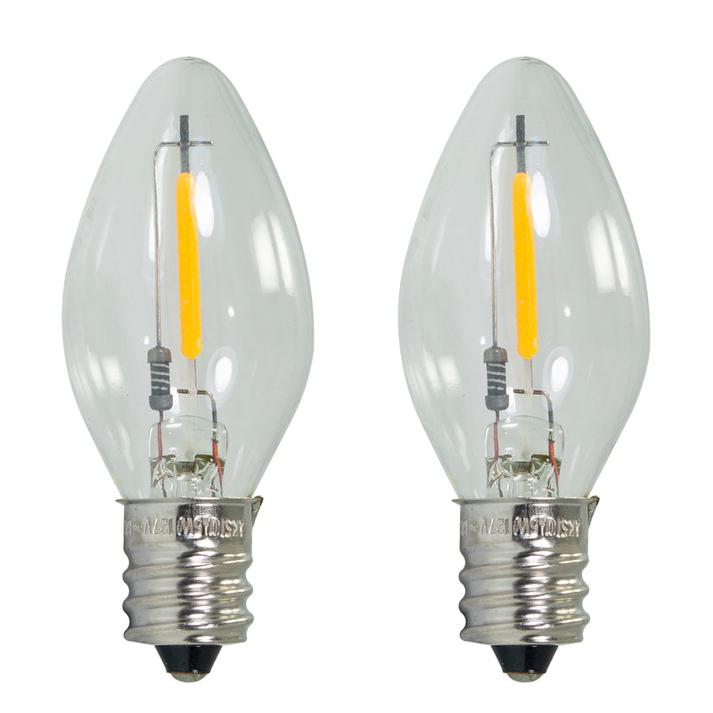 Foco Aksi LED 0.5W 7 1/2 blanco transparente 2 pack - La nueva eléctrica