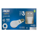 Foco Aksi LED 3 pack A19 9W luz blanca - La nueva eléctrica