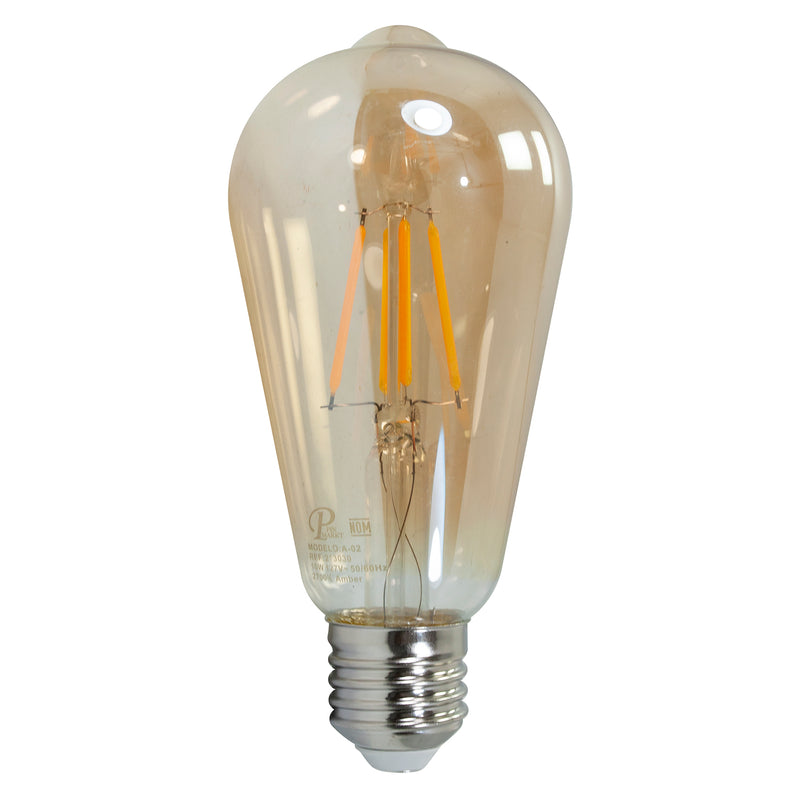 Foco Pinmarkt LED 4W vintage ST64 Edison ámbar - La nueva eléctrica