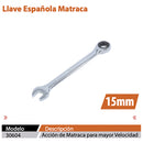 LLAVE LATINTUL MIXTA MATRACA 15MM - La nueva eléctrica