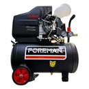 COMPRESORA FOREMAN 25 LITROS (INCLUYE PISTOLA Y MANGUERA)