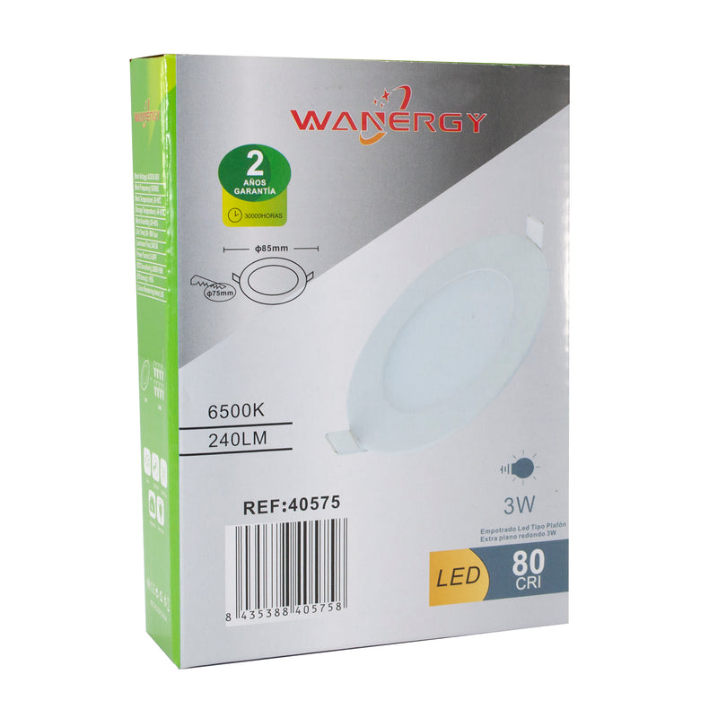 Empotrado Wanergy LED 3W redondo 40575 - La nueva eléctrica