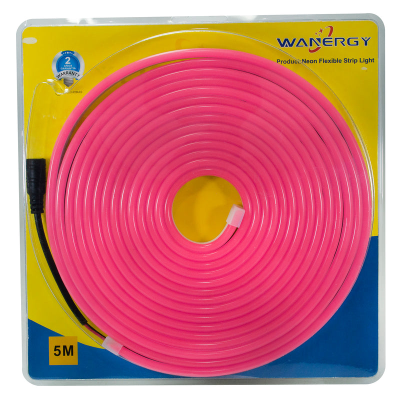 Manguera Wanergy LED neón 6W 5 mts rosa 60132 - La nueva eléctrica