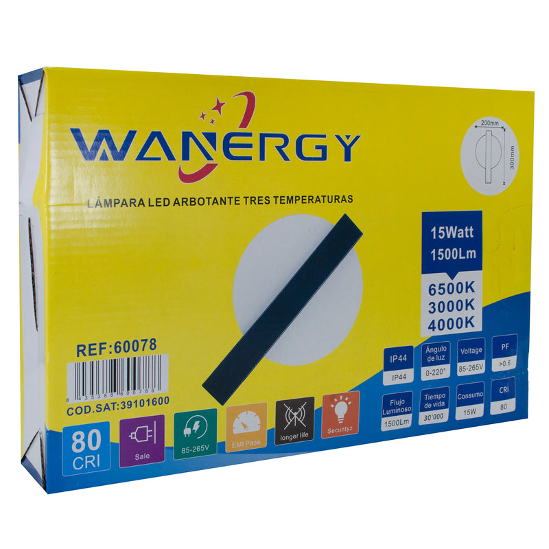 ARBOTANTE WANERGY ACRILICO 3 TEMPERATURAS