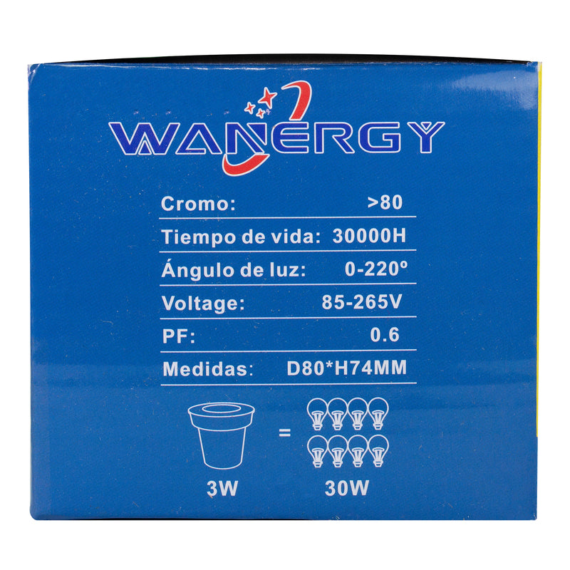 EMPOTRADO WANERGY LED 3W SUMERGIBLE RGB