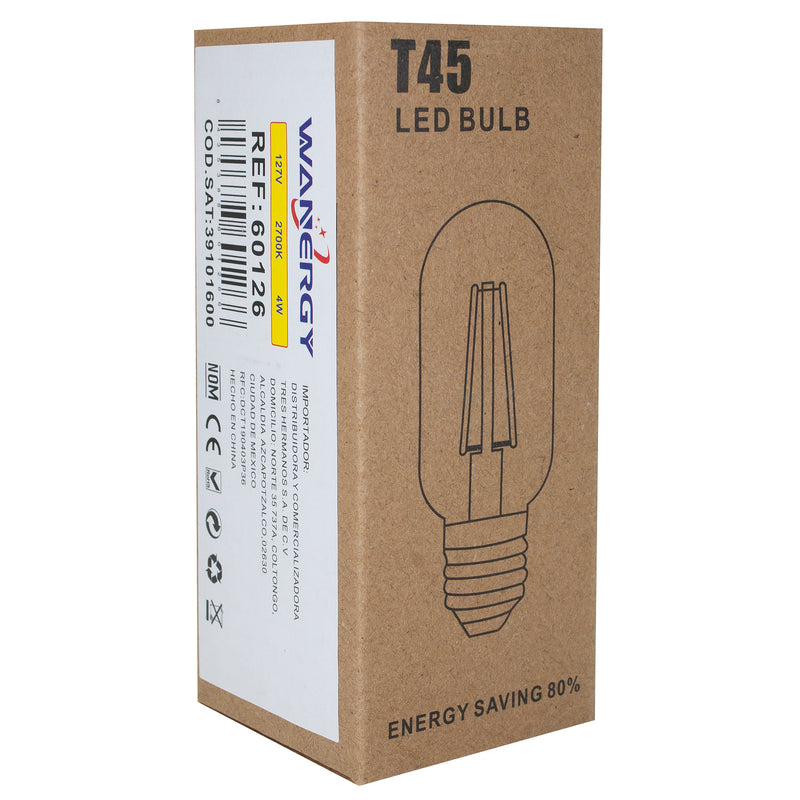 Foco Wanergy vintage LED T-45 4W - La nueva eléctrica