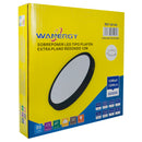 LUMINARIO WANERGY LED 12W REDONDO NEGRO LUZ FRIA - La nueva eléctrica