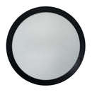 LUMINARIO WANERGY LED 24W REDONDO NEGRO LUZ FRIA