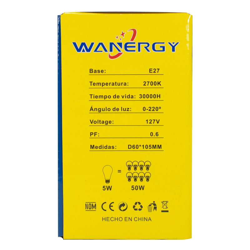 FOCO WANERGY VINTAGE LED 3D-A60 4W RGB