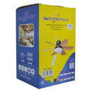 FOCO WANERGY LED 40W VENTILADOR 6 ASPAS MADERA 3 TONOS - La nueva eléctrica