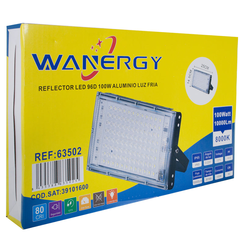 Reflector Wanergy LED 100W aluminio frío - La nueva eléctrica