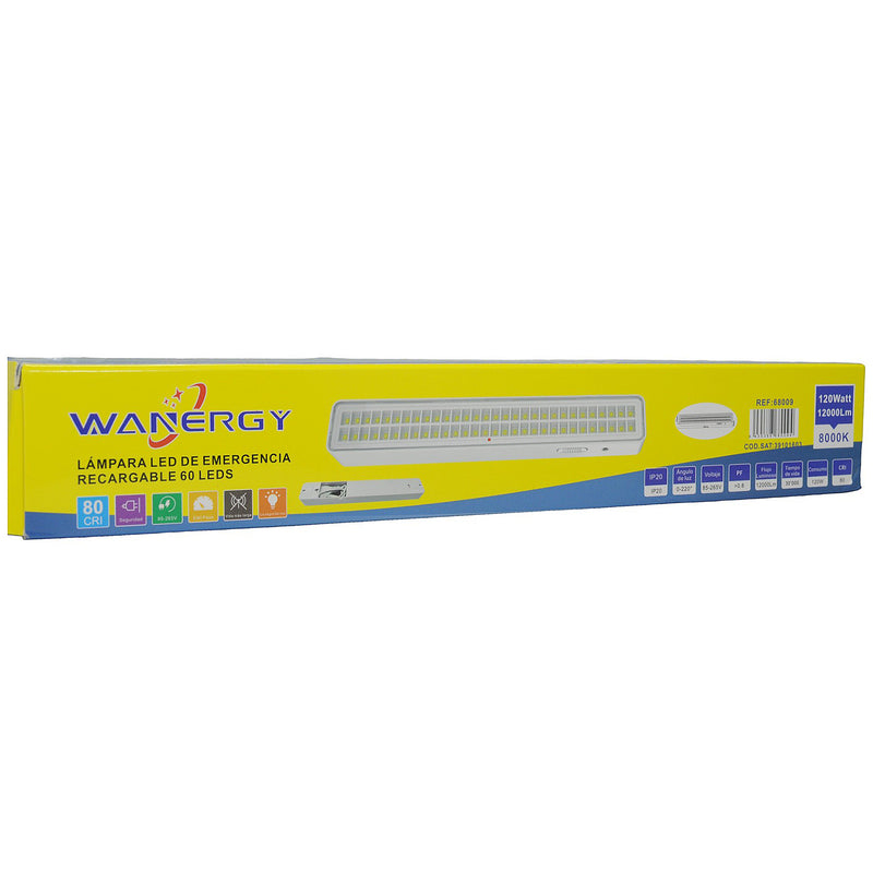 Lámpara Wanergy LED de emergencia 60 LED 120W - La nueva eléctrica