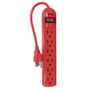 Multicontacto Adir 6 contacto rojo - La nueva eléctrica