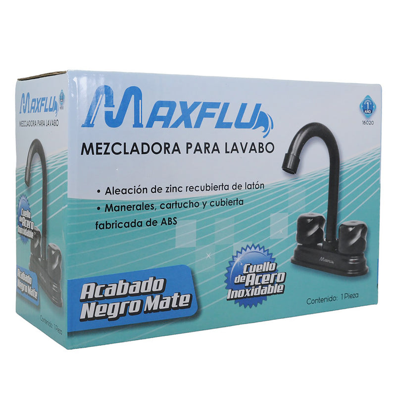 MEZCLADORA ADIR PARA LAVABO NEGRO MATE