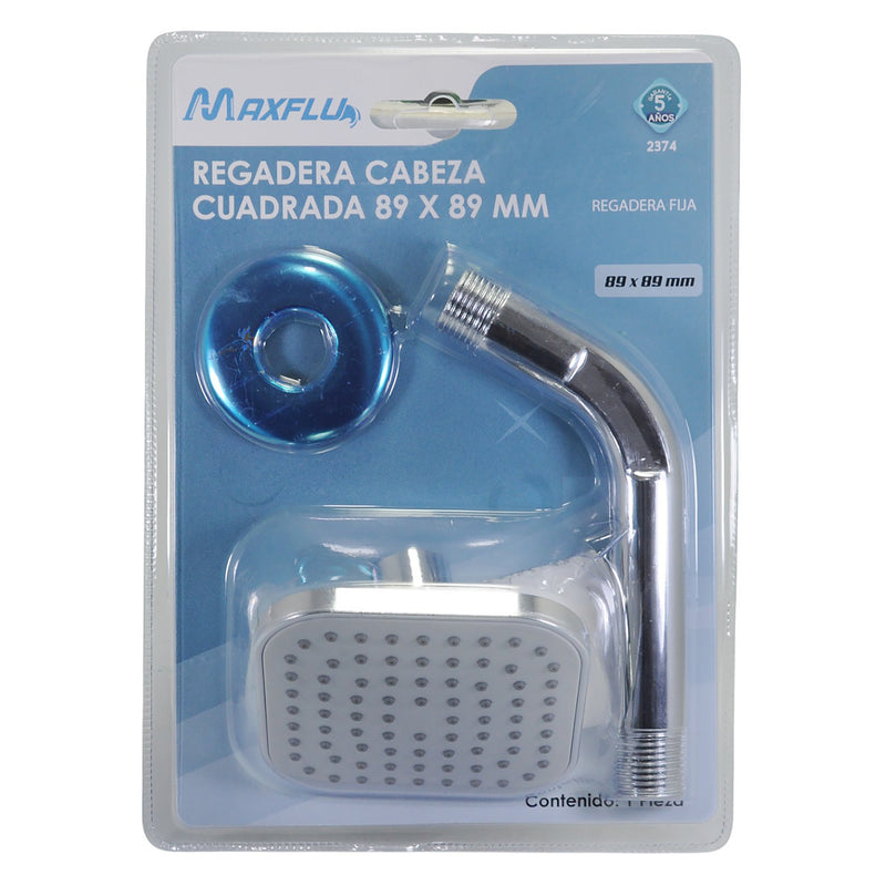 Regadera Adir cabeza cuadrada 89 x 89 mm - La nueva eléctrica