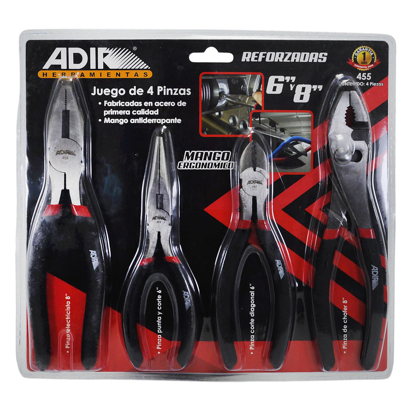 Pinzas Adir 4pz de 6" y 8" - La nueva eléctrica