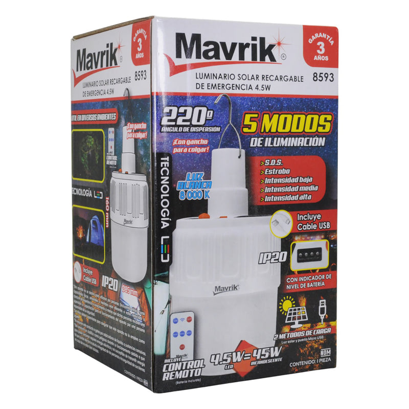 Foco Adir LED 45W solar recargable - La nueva eléctrica