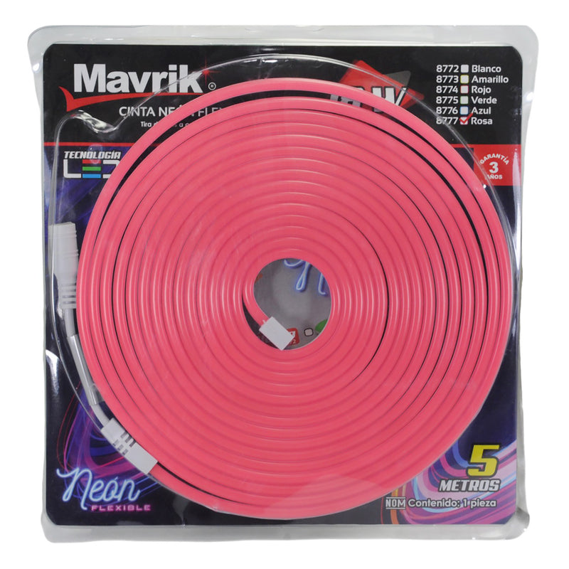 Manguera Adir LED neon 6W 5 mts rosa - La nueva eléctrica