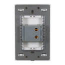 Placa Lucek Flat 1 apagador sencillo blanca - La nueva eléctrica