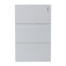 Placa Lucek Flat 3 apagadores sencillos blanca - La nueva eléctrica