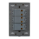 Placa Lucek Flat 3 apagadores sencillos blanca - La nueva eléctrica