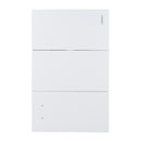 Placa Lucek Flat 2 apagadores sencillos y 1 apagador escalera blanca - La nueva eléctrica