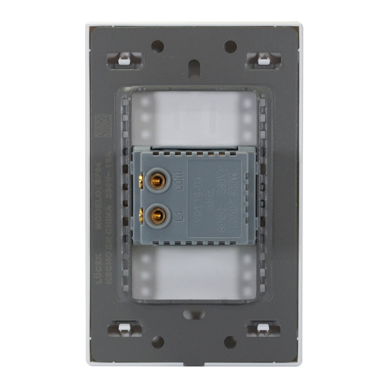 Placa Lucek Flat dimmer blanca - La nueva eléctrica