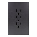 Placa Lucek Flat 3 contactos plata - La nueva eléctrica