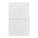 Placa Lucek Flat 2 apagadores escalera blanca - La nueva eléctrica