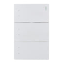 Placa Lucek Flat 3 apagadores escalera blanca - La nueva eléctrica