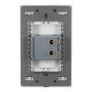 Placa Lucek Flat botón timbre blanca - La nueva eléctrica