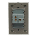 Placa Lucek 1 apagador escalera cristal espejo plata - La nueva eléctrica