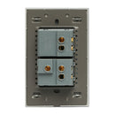 Placa Lucek 1 apagador sencillo 1 apagador escalera cristal - La nueva eléctrica