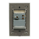 Placa Lucek 1 contacto y 2 USB cristal espejo plata - La nueva eléctrica