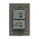 Placa Lucek 2 apagadores escalera cristal espejo plata - La nueva eléctrica